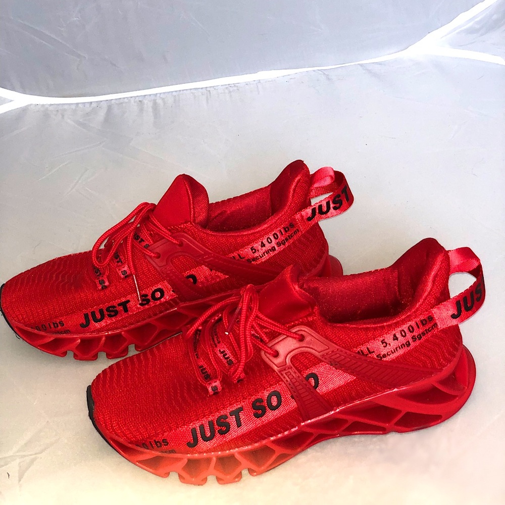 Red sneakers